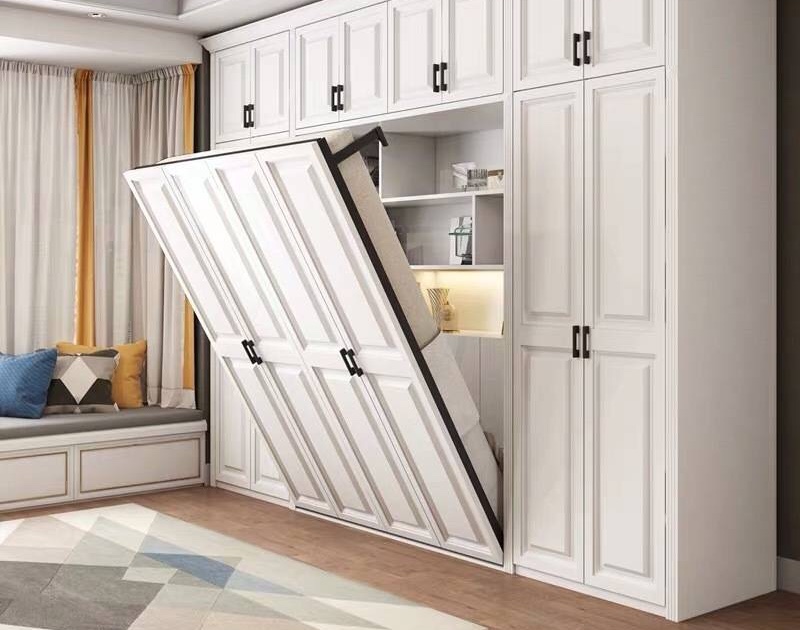 卧室装修衣柜隐形床,小卧室隐形床