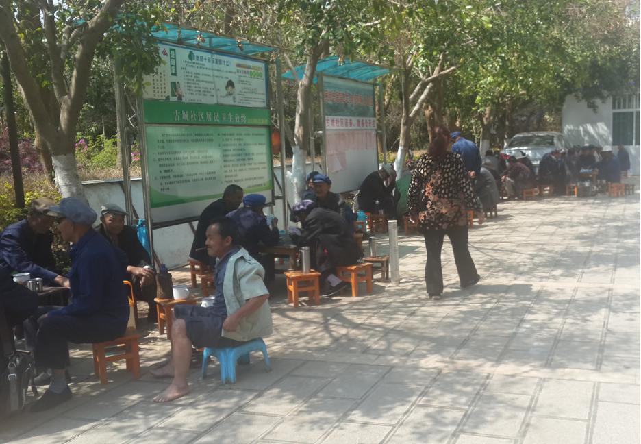 云南魁阁中的茶人茶事