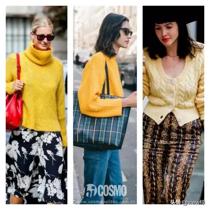 刘雯同款羊毛衫穿搭,初恋风的毛衣
