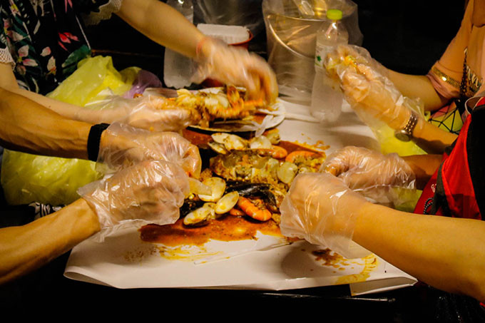 曼谷必打卡泰国菜,asiatique曼谷河畔夜市美食