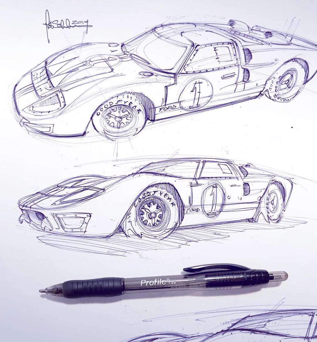 手绘酷炫汽车,从零开始汽车手绘