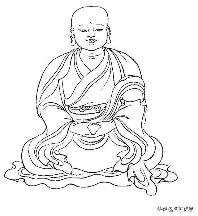 降龙罗汉白描图高清图片,十八罗汉白描图高清图片