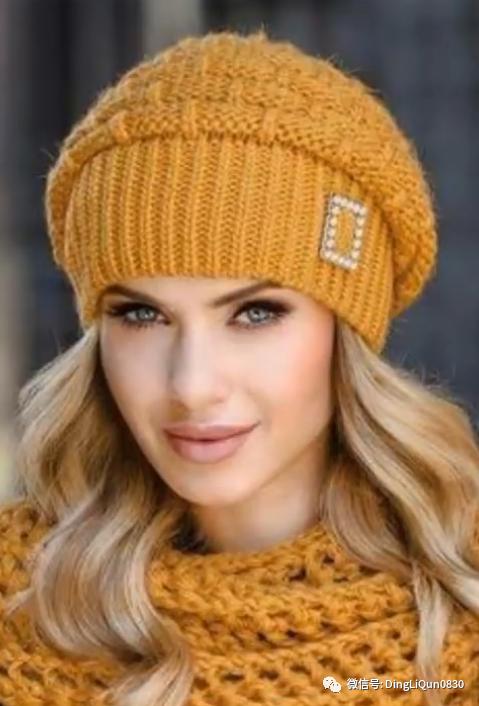 针织帽子简单款好看的,纯手工针织年轻人戴的帽子教程