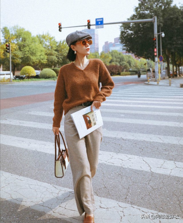 矮个子微胖145-150裤子加绒修身,个矮腿粗女生穿衣搭配