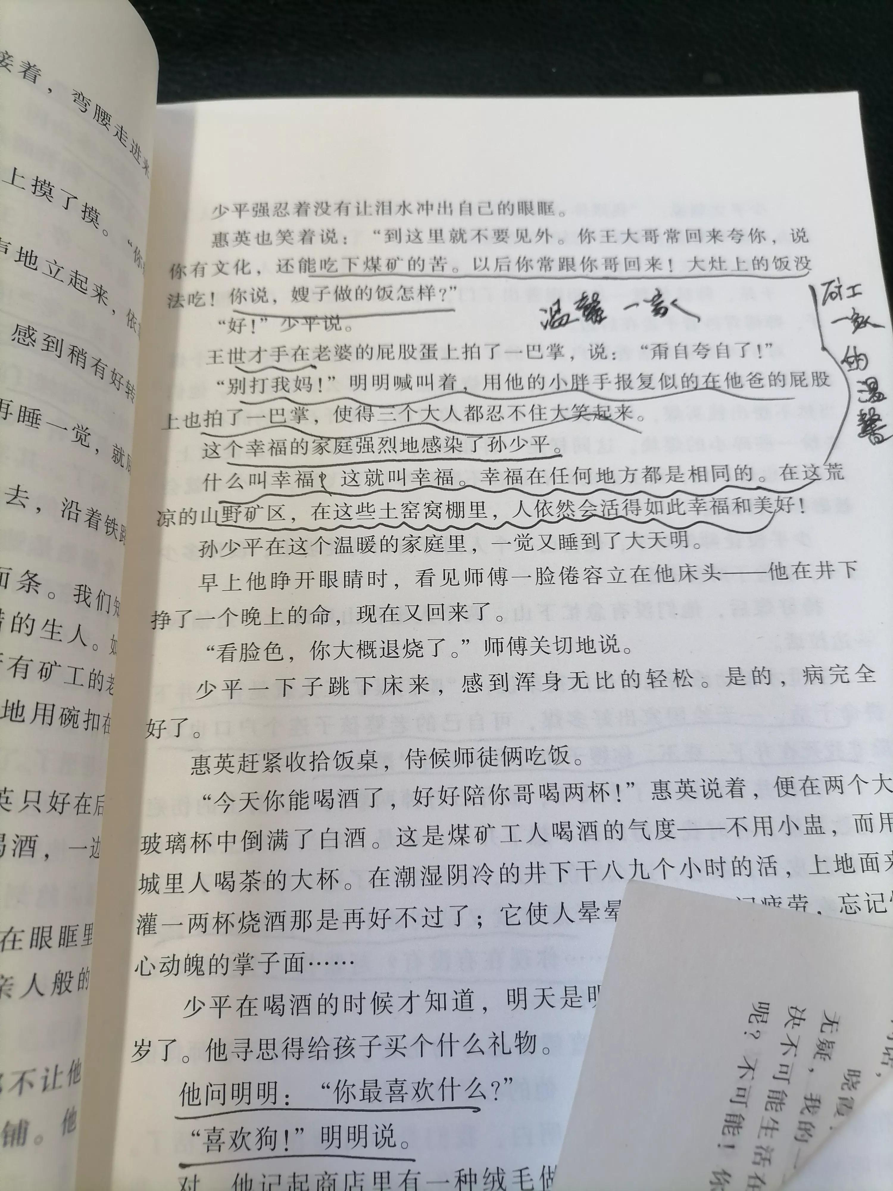 平凡的世界读书感悟分享心得体会,平凡的世界第一部第二章笔记