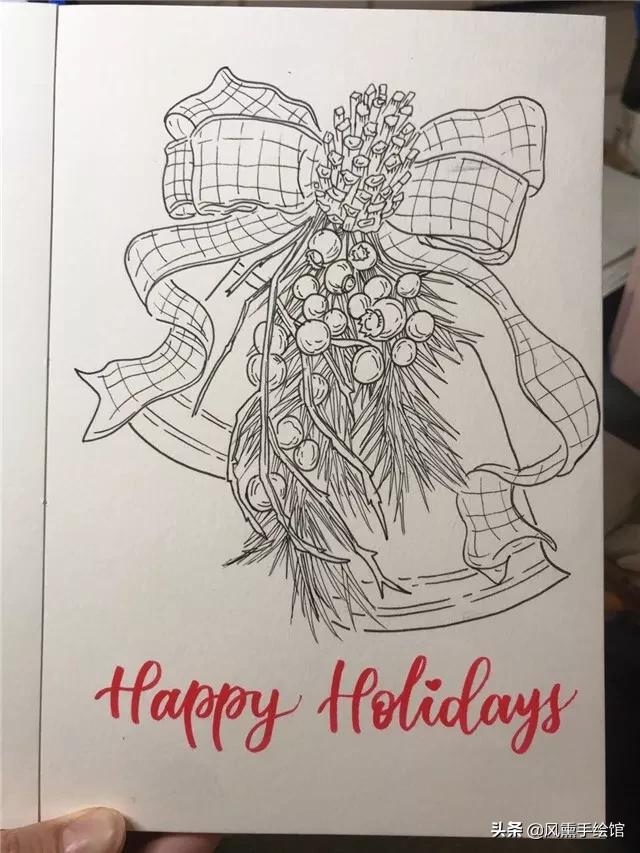 圣诞贺卡手工创意,圣诞节贺卡美术作品