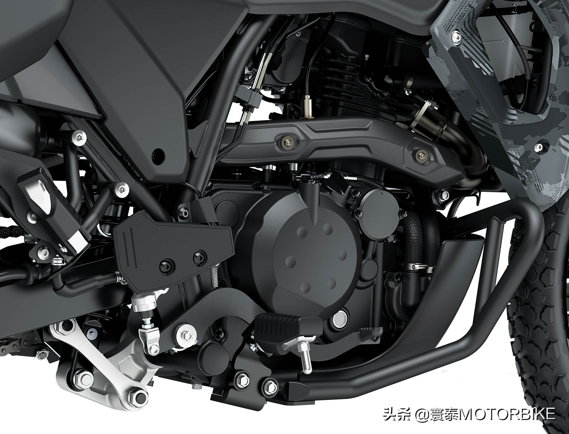 川崎KLR650“重装”回归！成为大单缸拉力车阵中一枝独秀