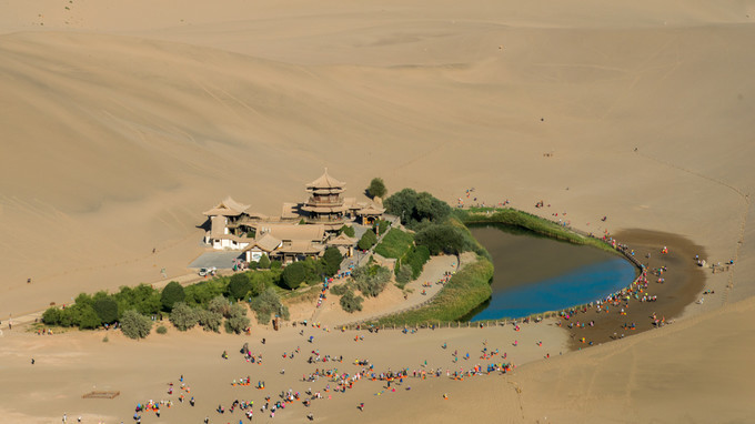 敦煌莫高窟沙漠戈壁行,敦煌莫高窟附近沙漠