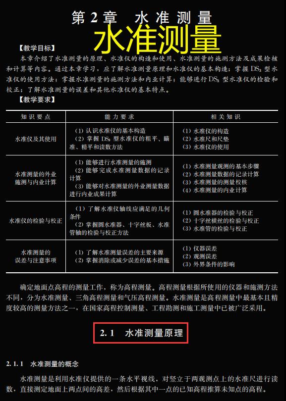 建筑工程测量技术基础教程,建筑工程测量课程教学方法