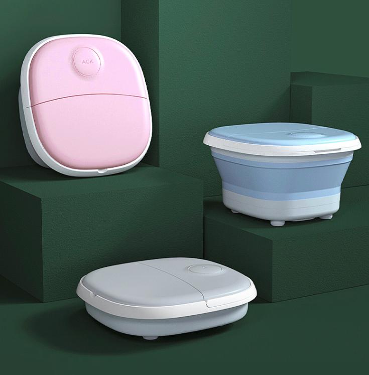 可折叠自动按摩足浴盆,折叠足浴按摩泡脚盆