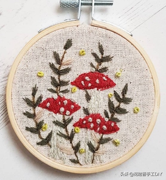 刺绣初学图案小清新花草,各种针法刺绣教程