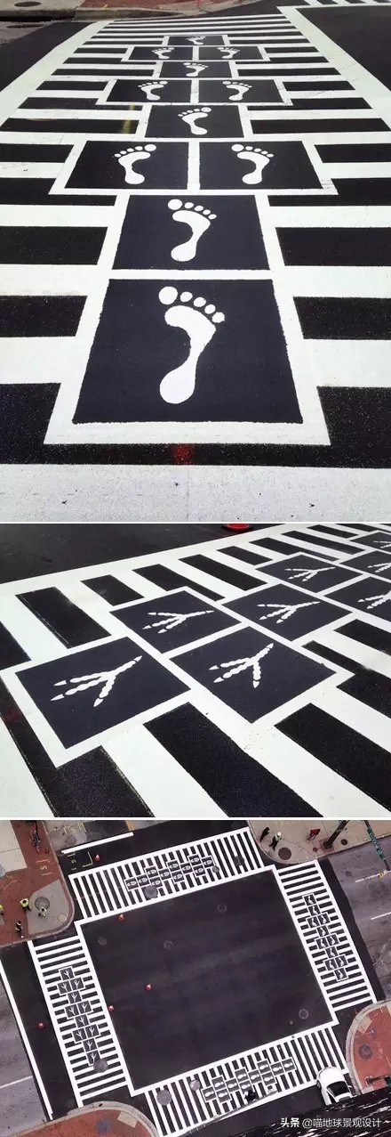 人行道创意,有创意的斑马线