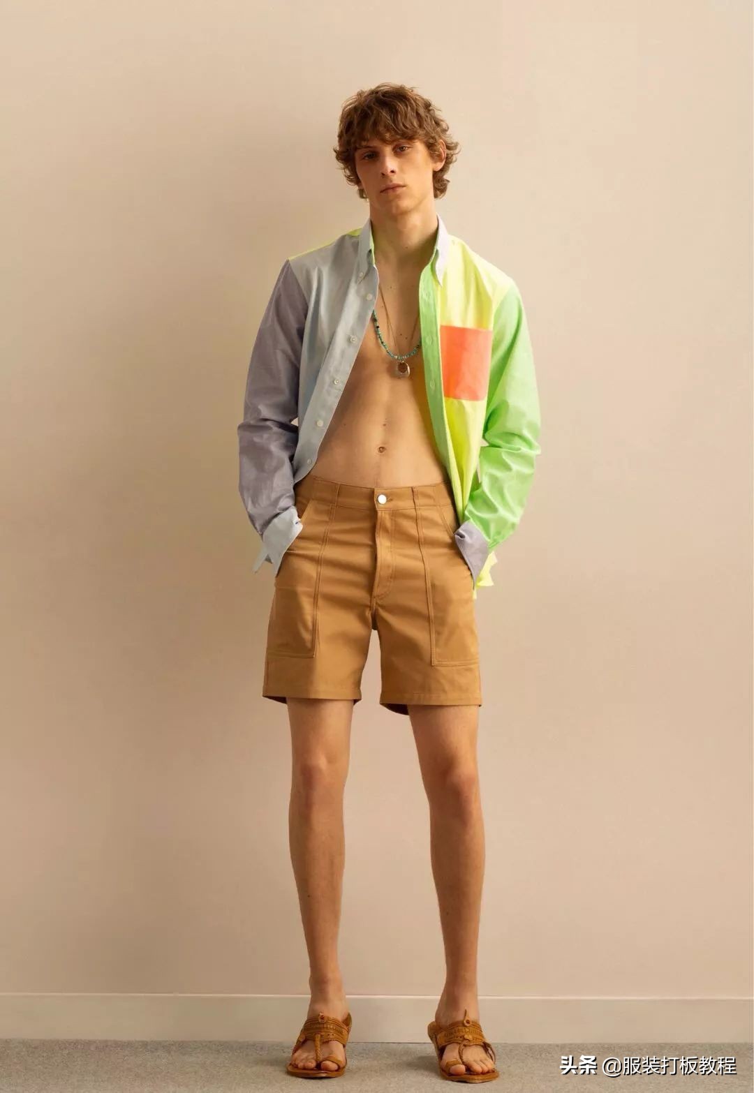 拼接设计潮流套装,拼接服装系列款式图大全