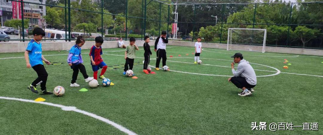 畅享绿茵场,我心尽飞扬—烟台市莱山区锐风体育教练举行足球训练