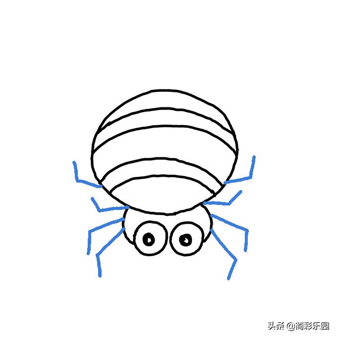 吓人的蜘蛛简笔画,蜘蛛简笔画幼儿园