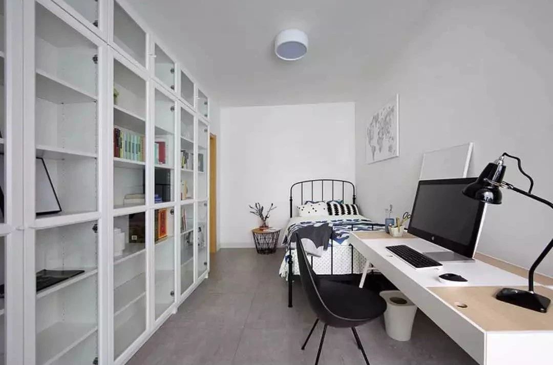 北欧简约风主卧婚房,小户型北欧风格婚房装修