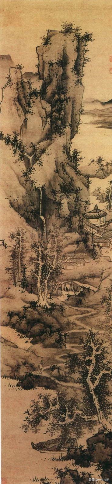 明画家蓝瑛溪山幽居图,明蓝瑛山水画全集