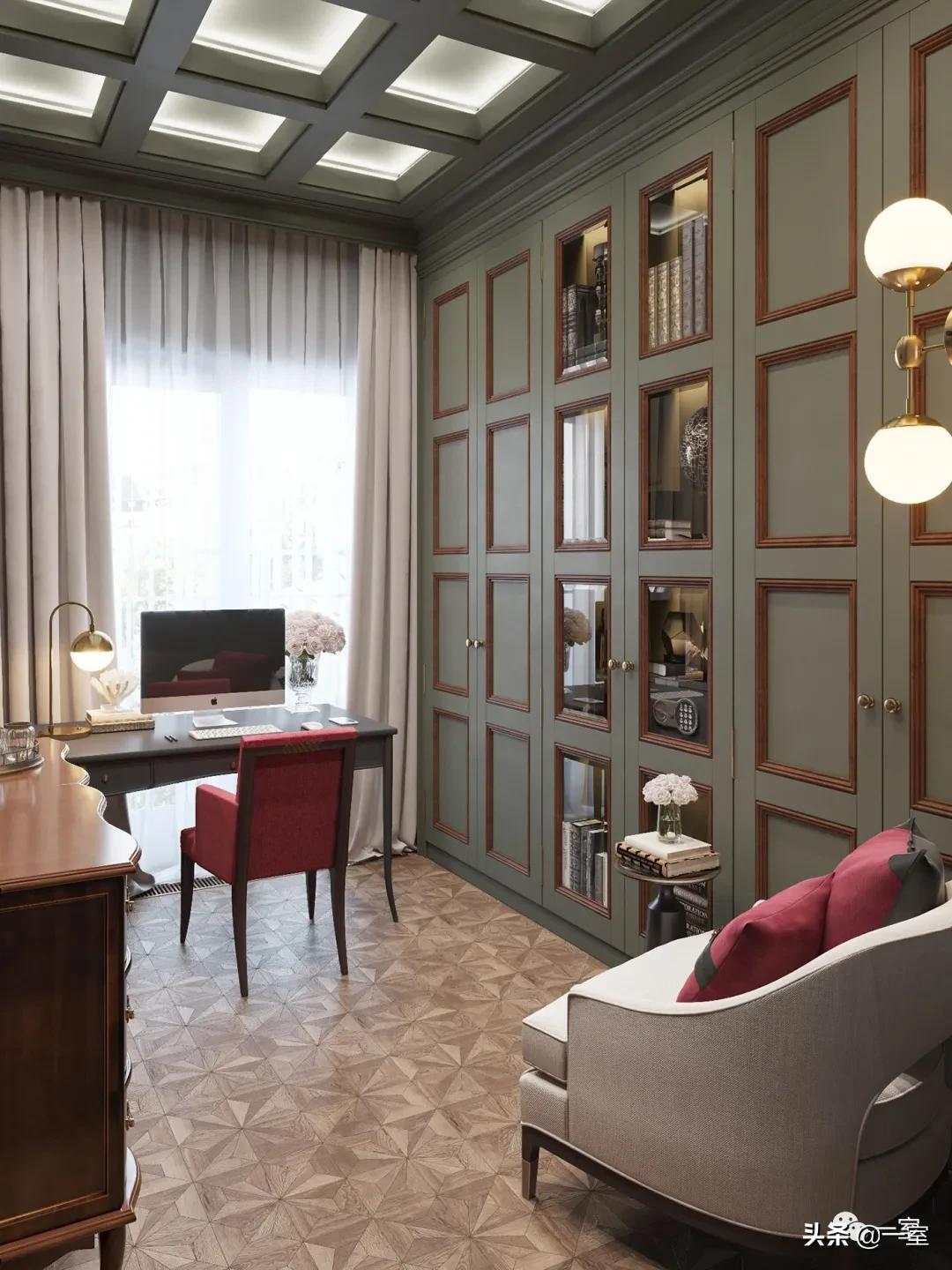 餐厅书房一体设计,书房客房一体设计