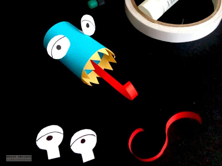 小恐龙简单又可爱手工,手工屋制作立体错觉小恐龙教程