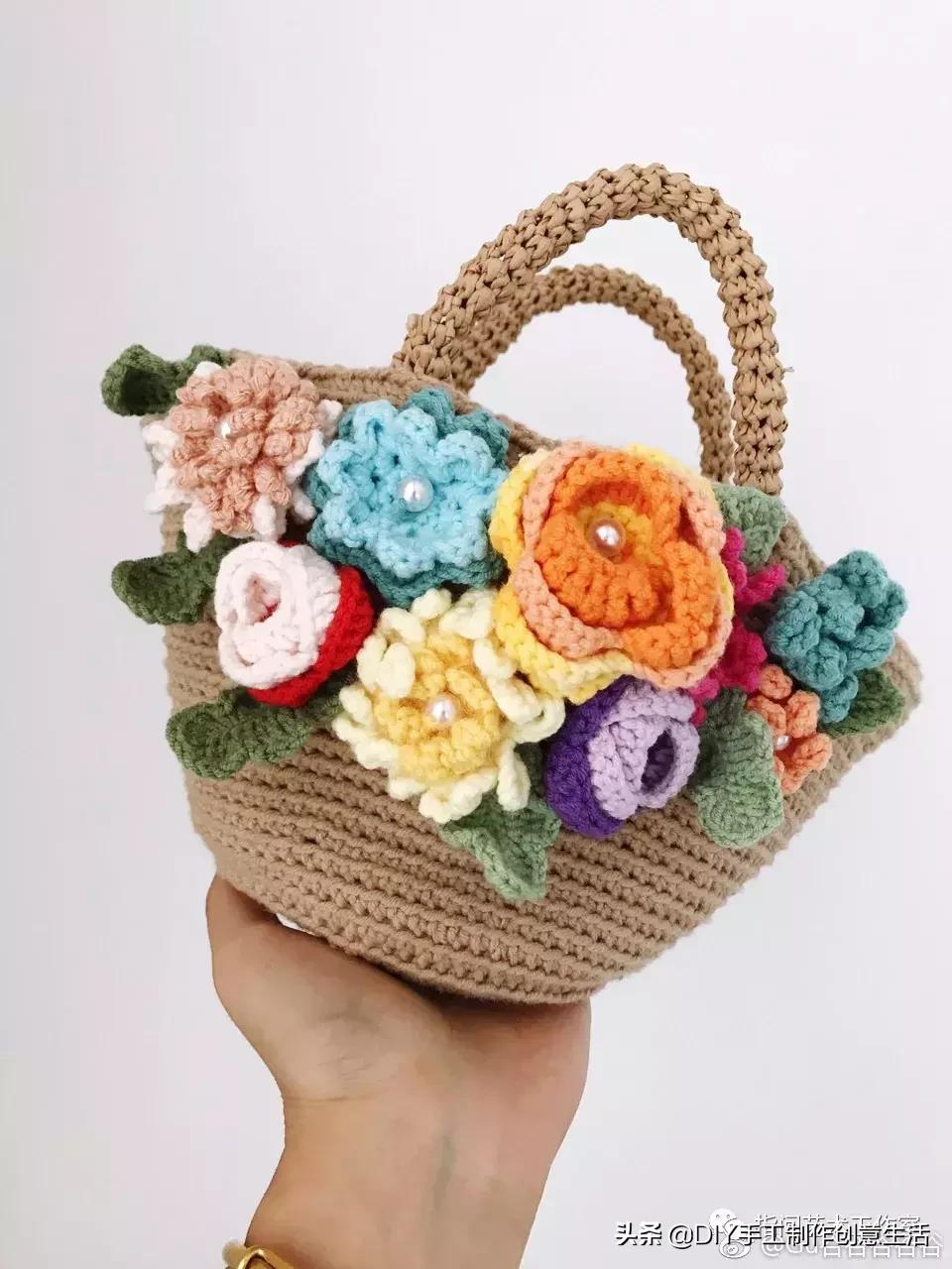 简单易学的编织包包教程,教程手工编织包包夏天大容量