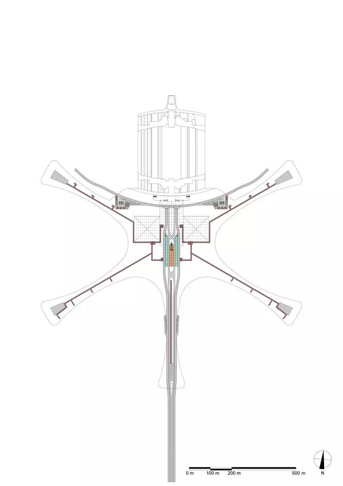 大兴机场内部平面示意图,北京大兴机场设计效果图