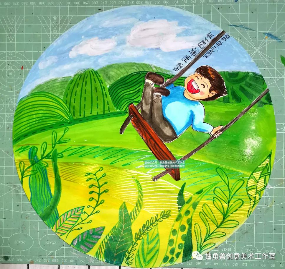 绘画教程|清明节习俗之荡秋千