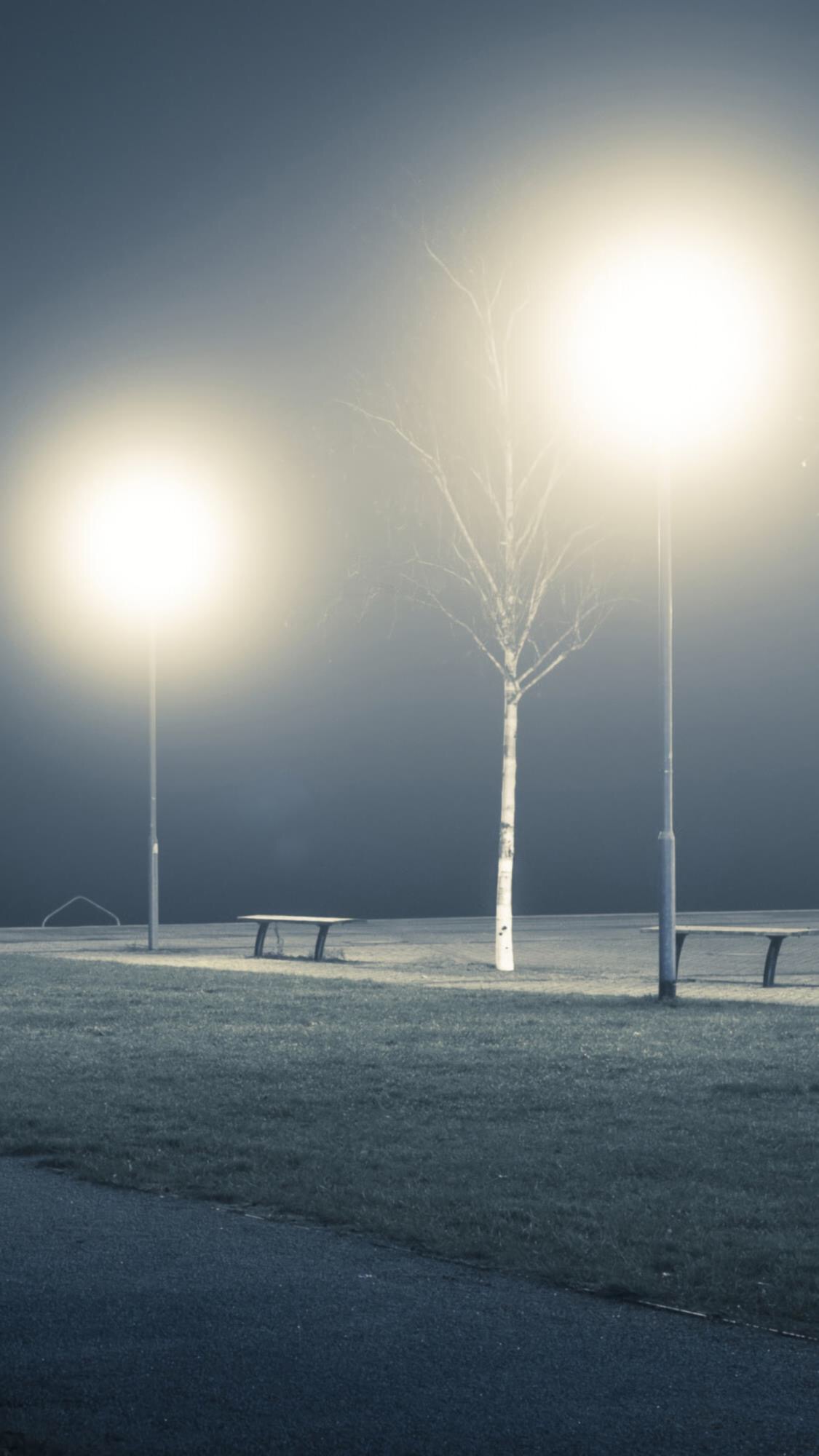 优阿壁纸全屏无水印,日落灯氛围感纯色壁纸