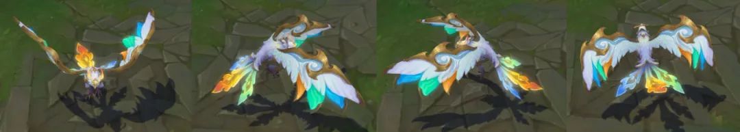 lol冰鸟神凰炫彩皮肤特效展示,lol十周年凤凰皮肤回城特效