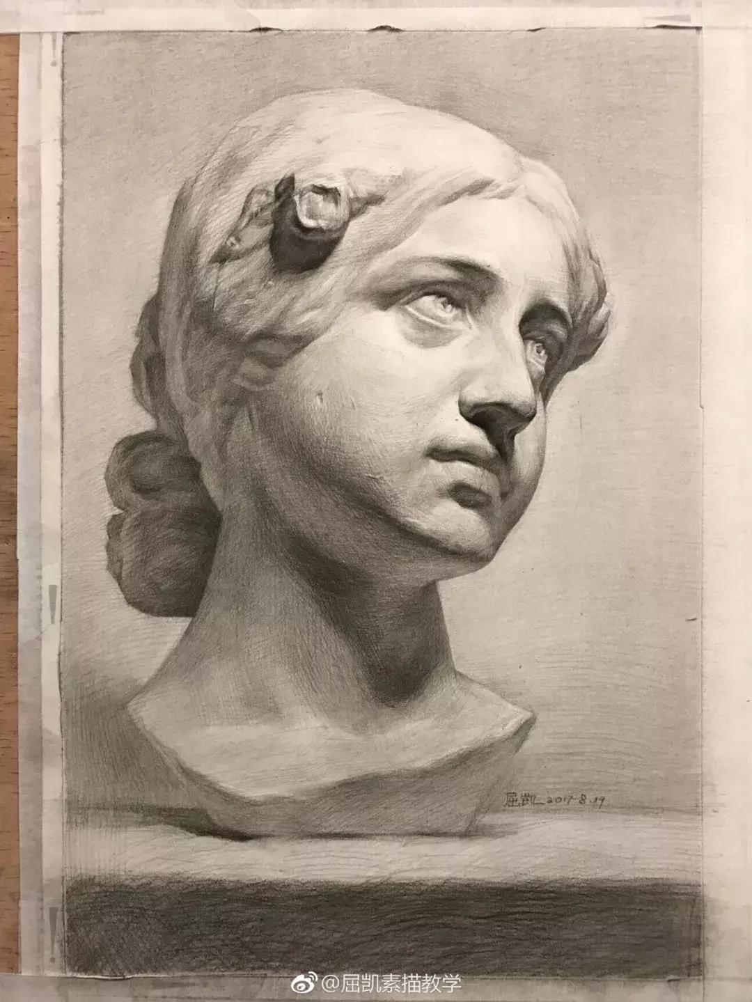 画素描不画脸,画素描总是画不深入