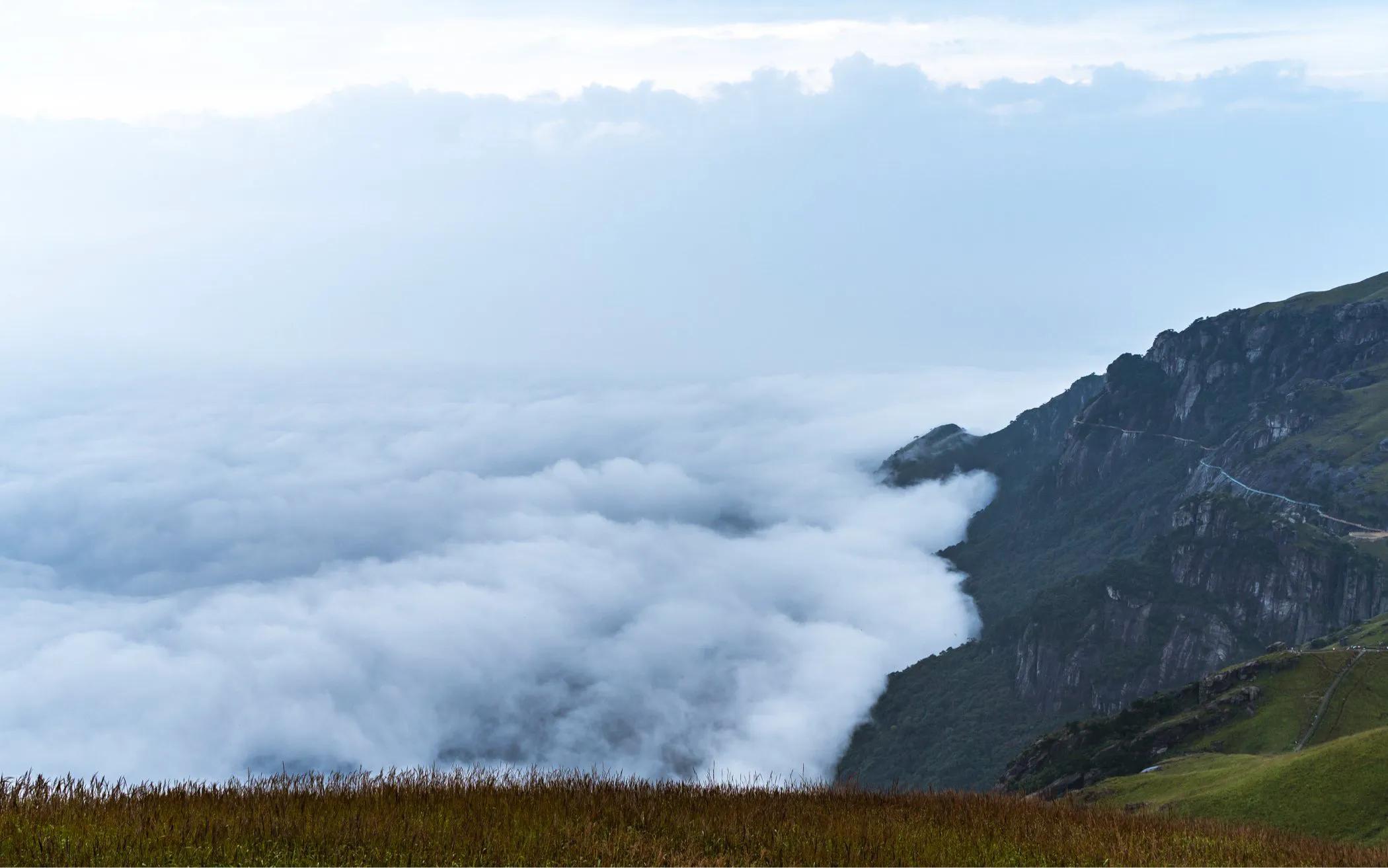 武功山登山攻略线路图,登武功山山顶路线