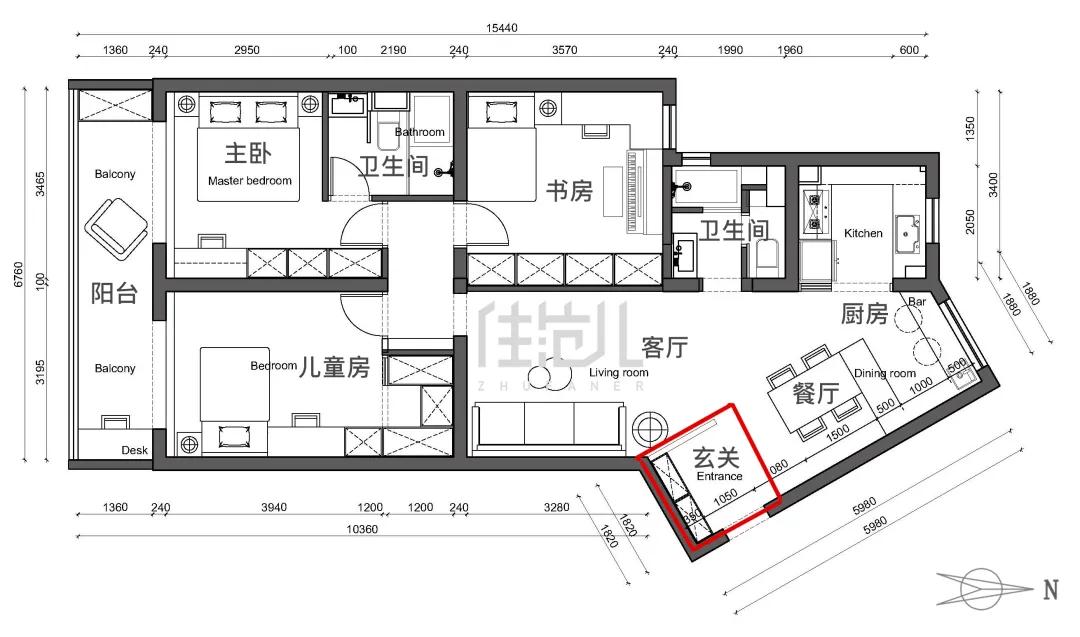 绝了!100㎡两娃之家零杂物,鸡肋空间原地增值20万