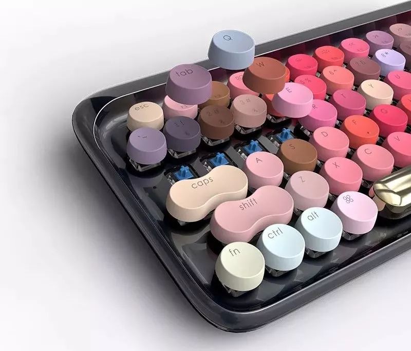 口红色号蓝牙机械键盘，抚慰程序猿的少女心