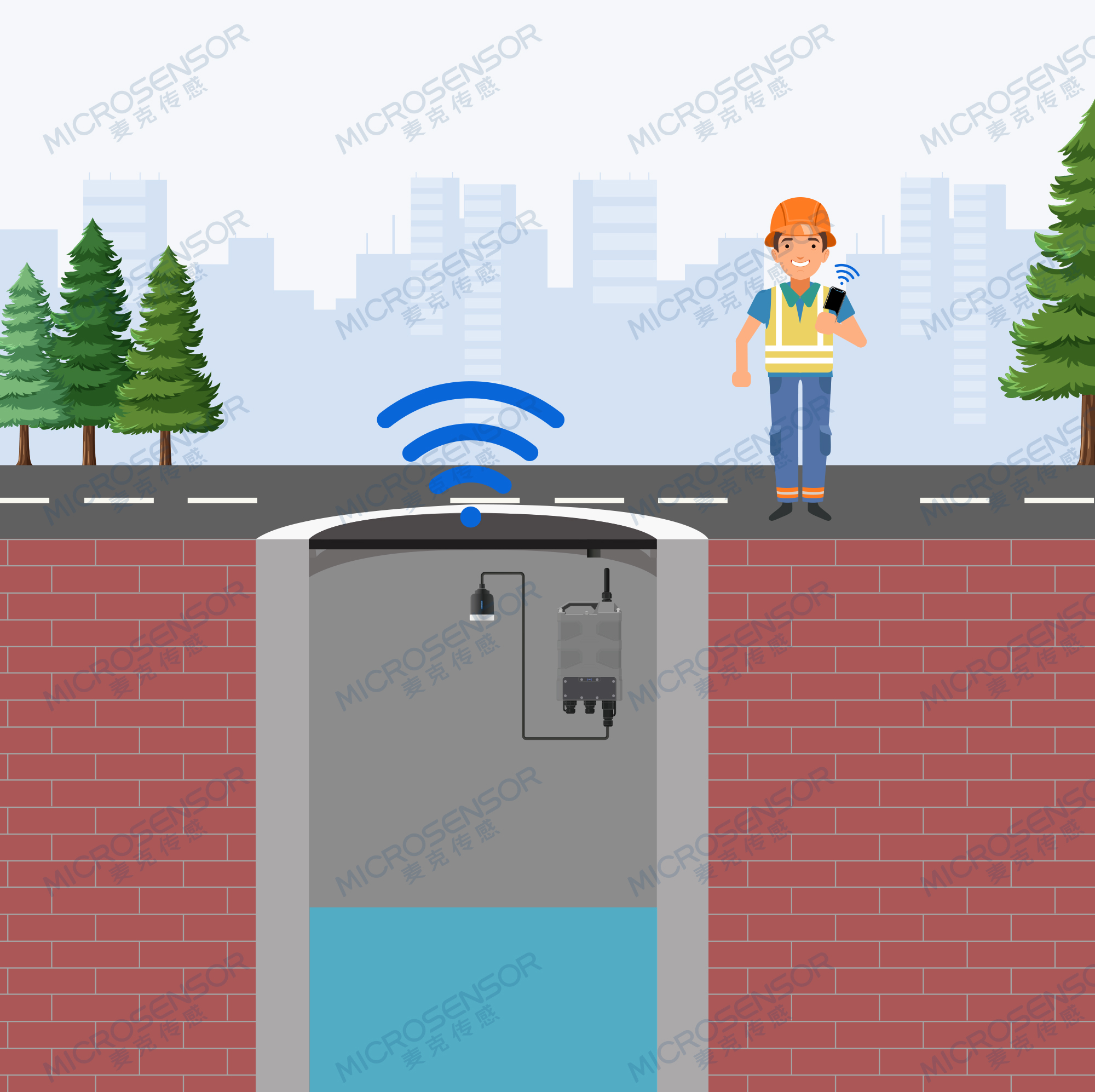 麦克传感全新升级——天地通3.0智慧化解决地下管网监测问题