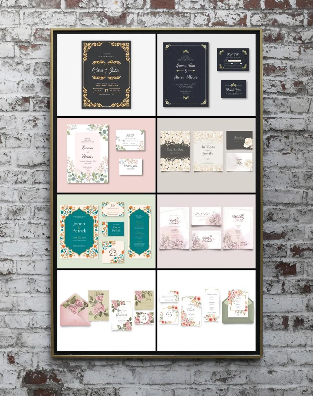 婚礼请柬模板高清图片,婚礼请柬创意电子版