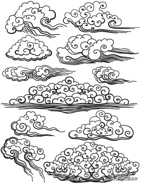画祥云基础,有没有更简单的祥云画法