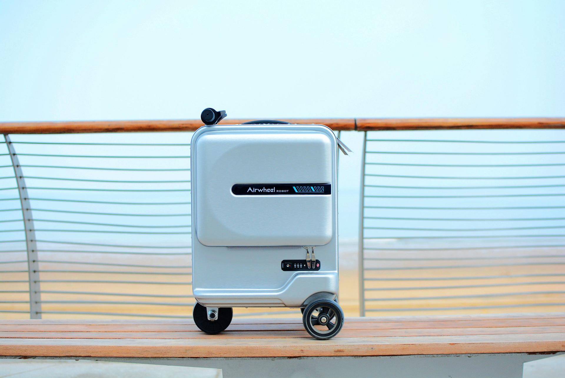 爱尔威电动行李箱开箱,爱尔威电动车行李箱