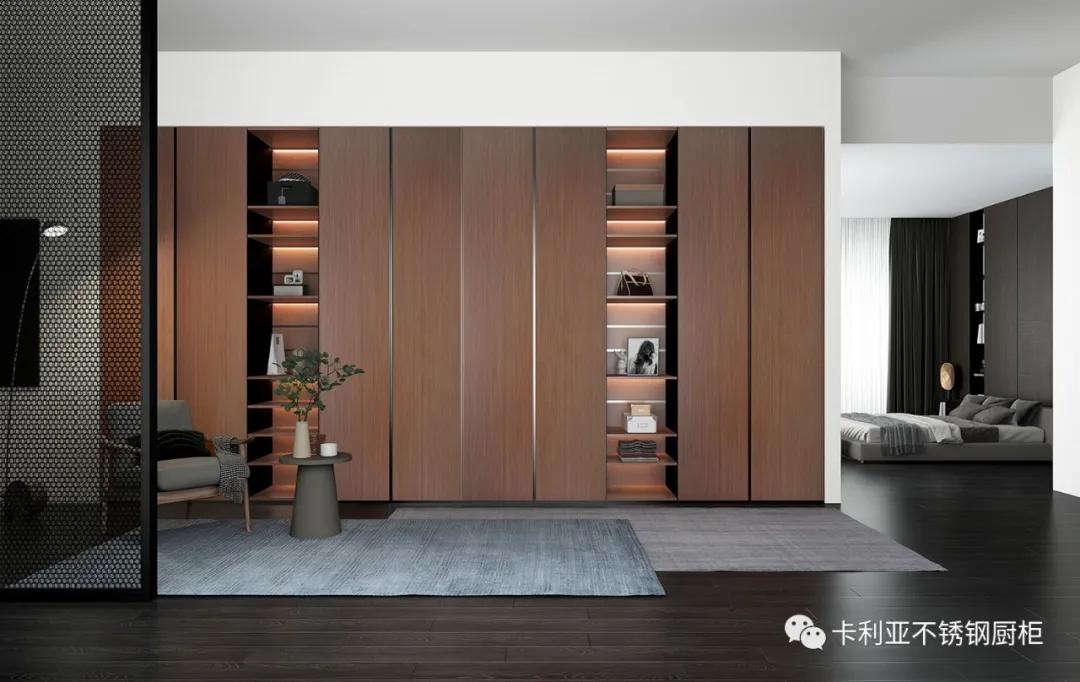 赏新不锈钢衣柜大漠飞沙系列|一处室间，几多情绪