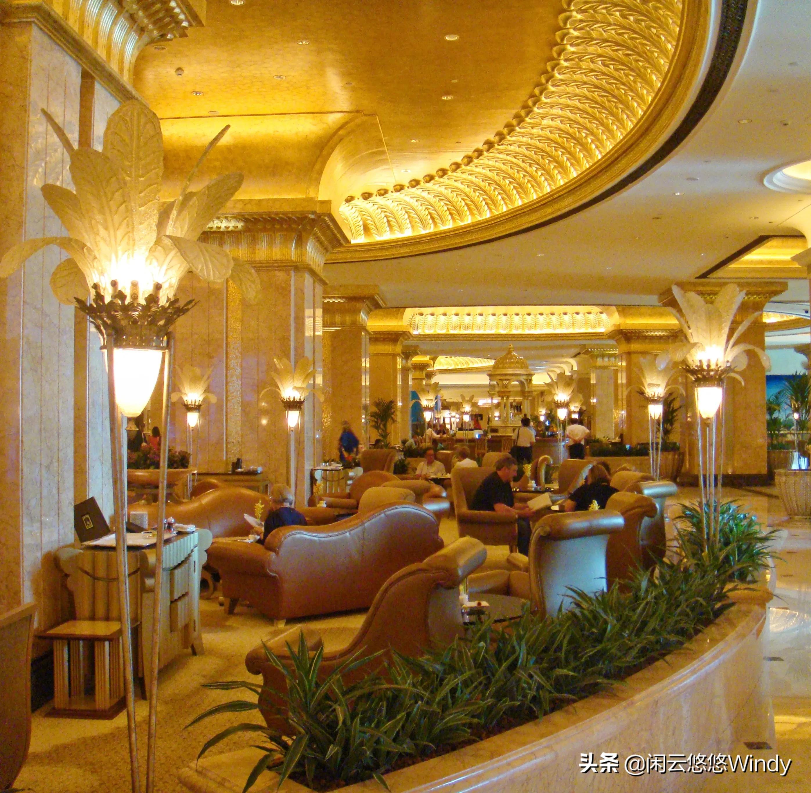 世界最豪华皇家酒店迪拜,八星级酋长皇宫酒店下午茶