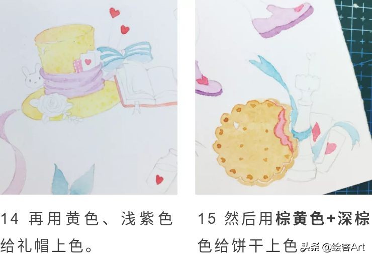 森系童话水彩插画课,水彩童话画图片大全