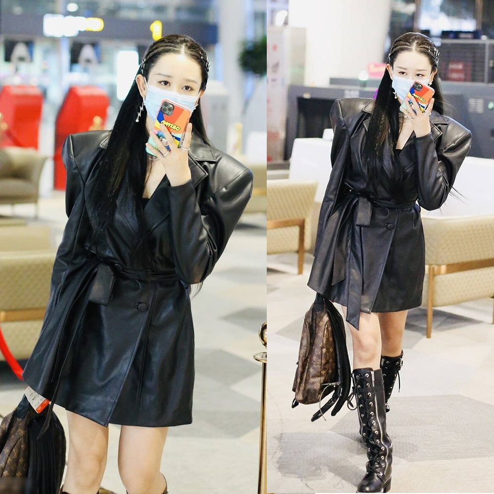 秦岚西装穿搭闪耀的她,秦岚白西服日常穿搭