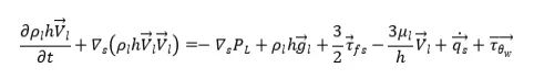 基于部分浸润效应的欧拉壁膜流动形态演变模拟仿真