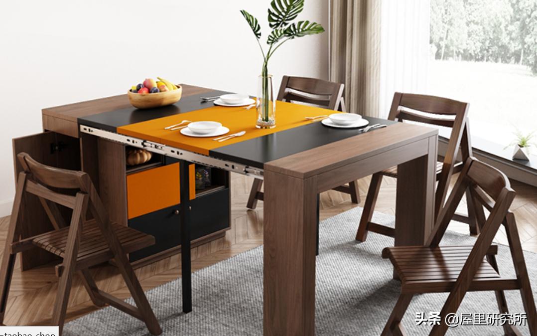 小户型折叠隐形餐桌,墙面餐桌折叠可伸缩小户型