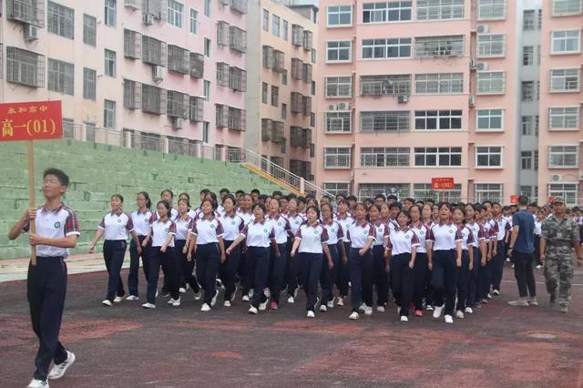 固始永和中学军训2019,固始永和新生军训