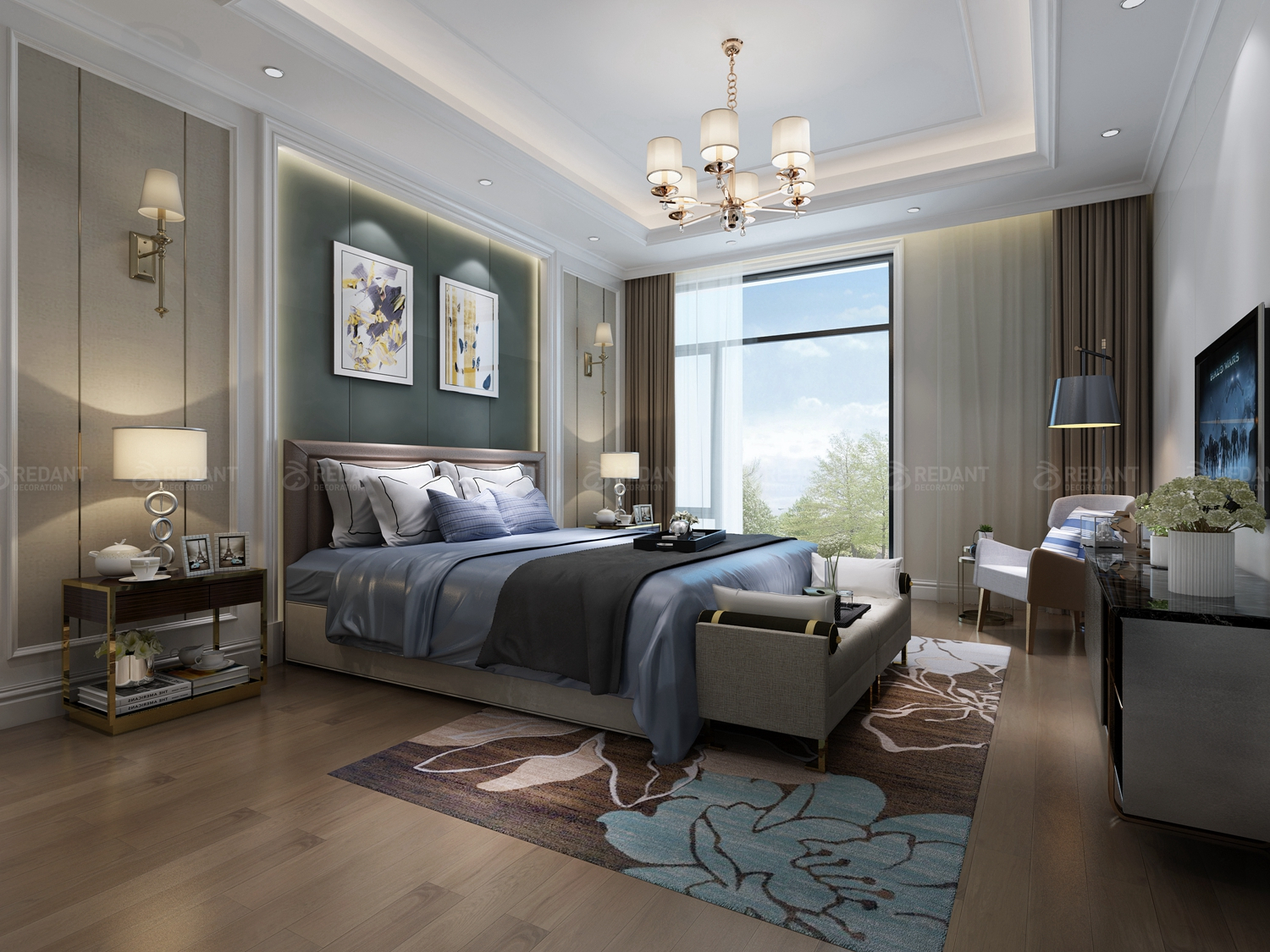 盈峰翠邸联排别墅中户装修效果图,国瑞熙墅联排装修