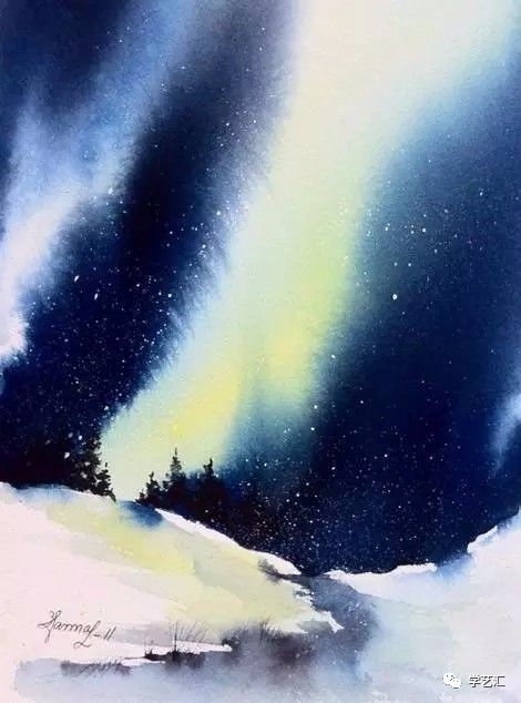 神奇的水彩,水彩留白技法