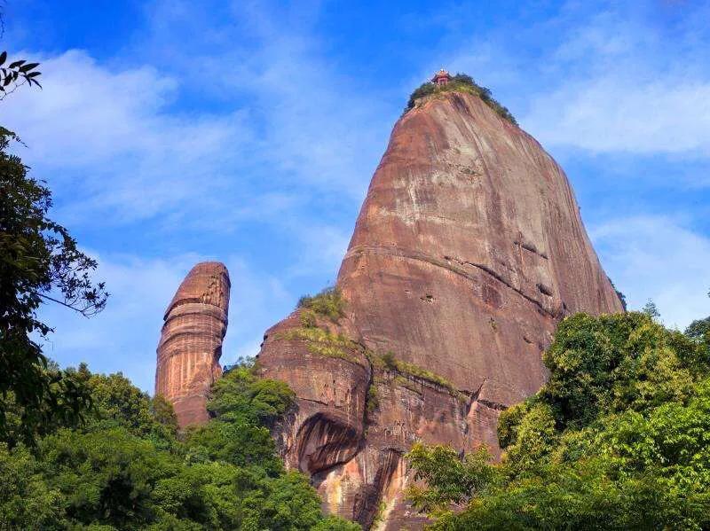 广东丹霞山十大景区,广东省四大名山之一丹霞山