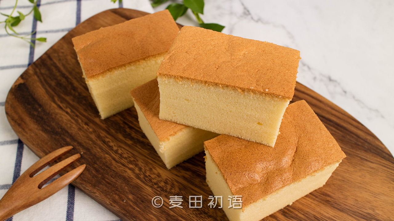 古早蛋糕蓬松软嫩不塌陷操作简单,8寸戚风模具古早味蛋糕做法