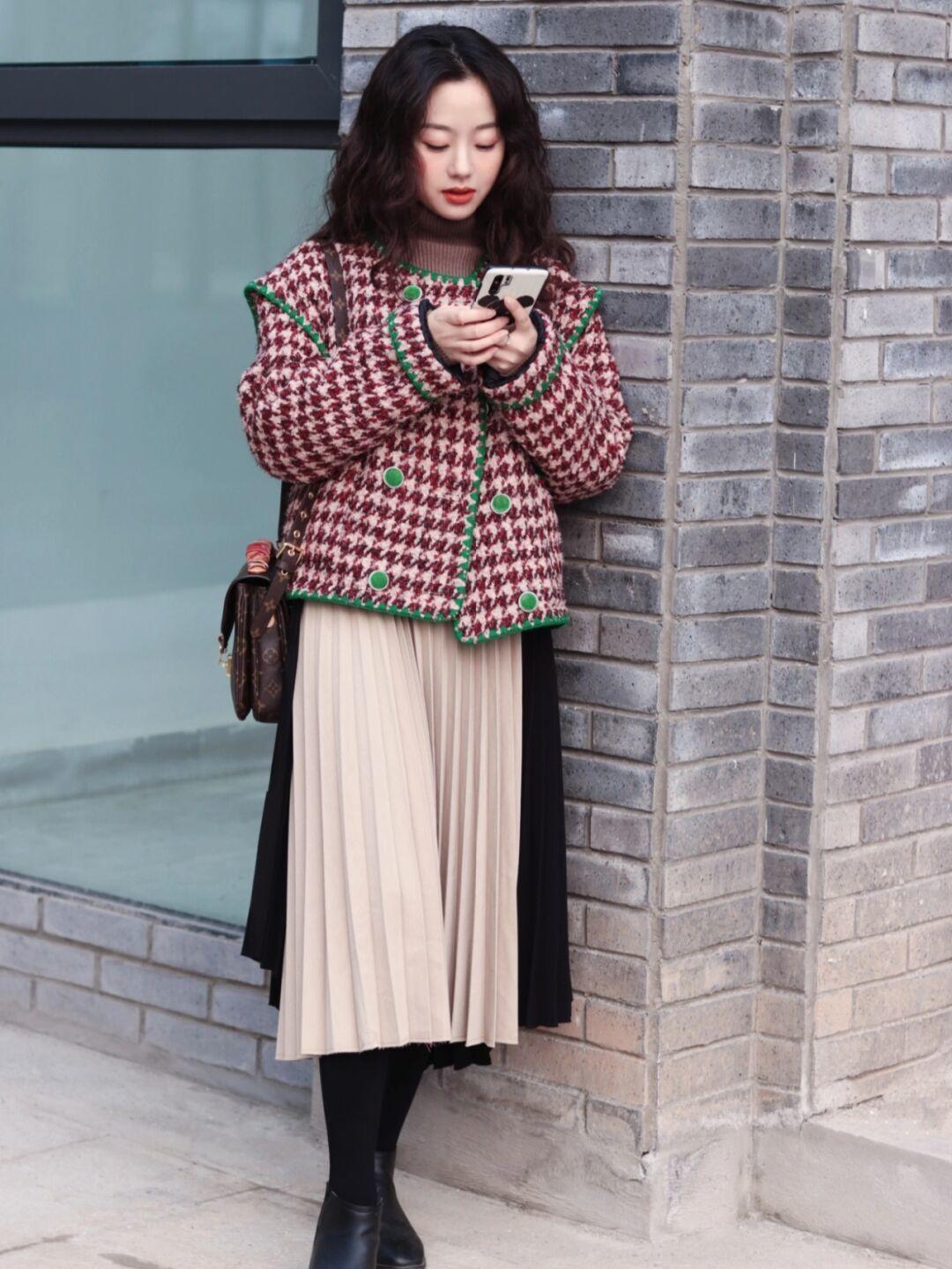 短款毛呢外套冬季穿搭,短毛呢外套显瘦