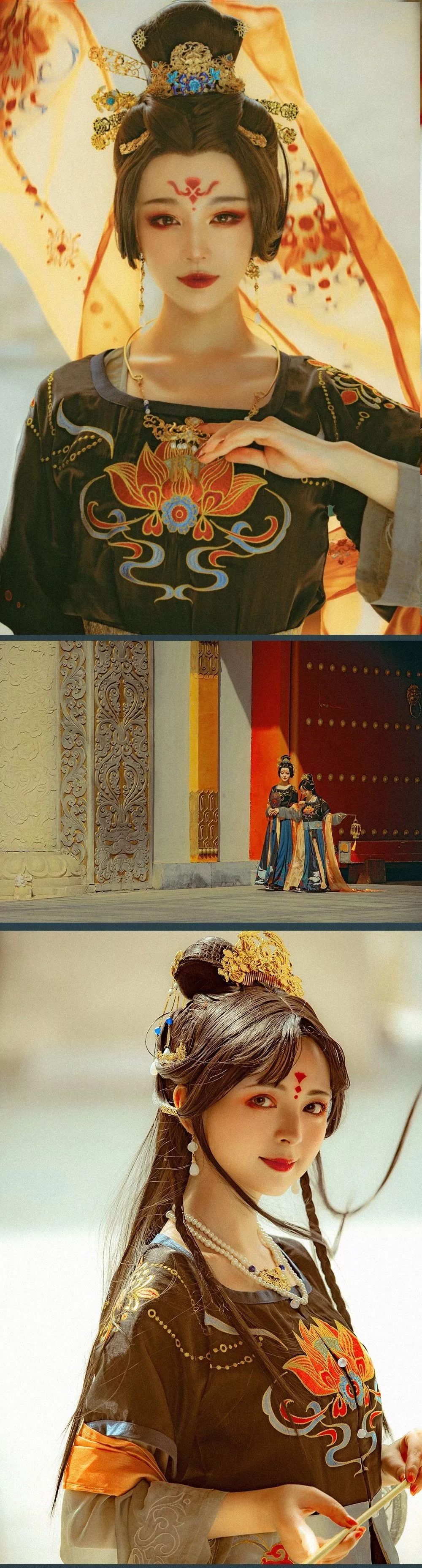 天刀手游华裳九州时装,天刀华裳九州联名款汉服