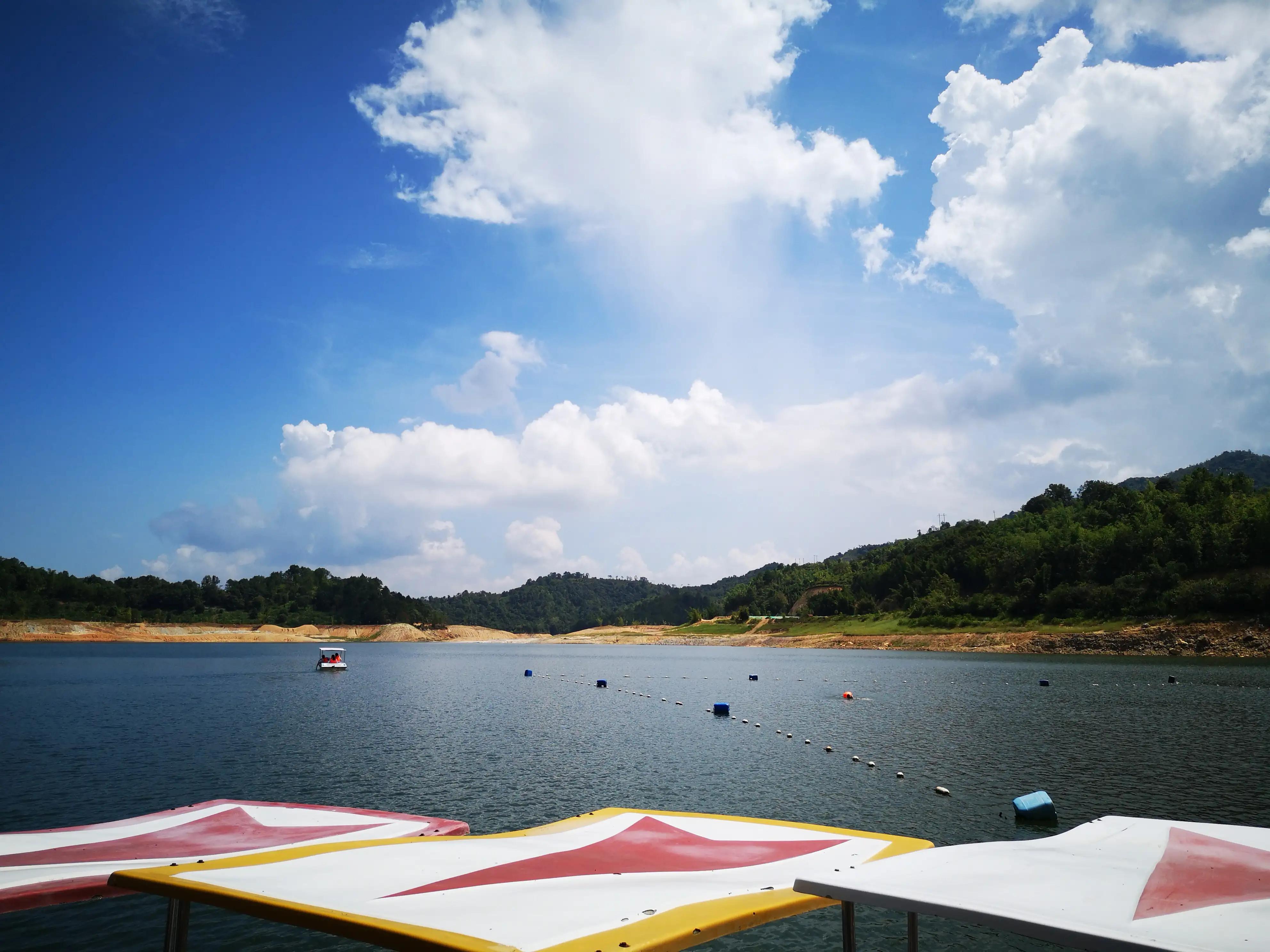河源万绿湖漂流和桂山漂流,河源万绿谷空中漂流二日自由行